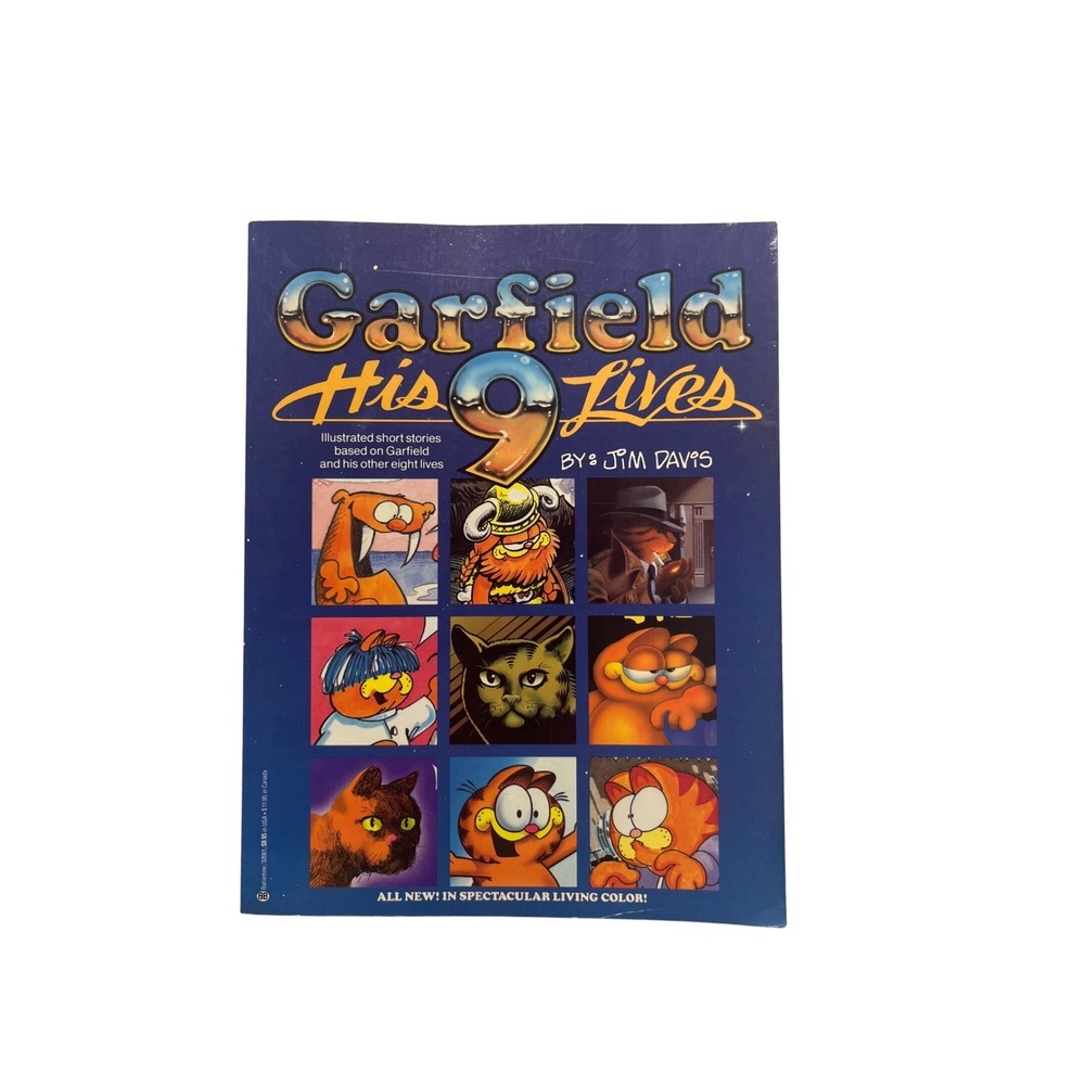 Garfield His 9 Lives Jim Davis Ballantine Books 1984 Vintage Comic Anthology